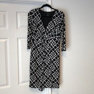 Three quarter sleeve work dress